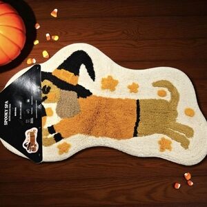 Dachshund Weiner Dog Halloween Bath Or Kitchen Rug